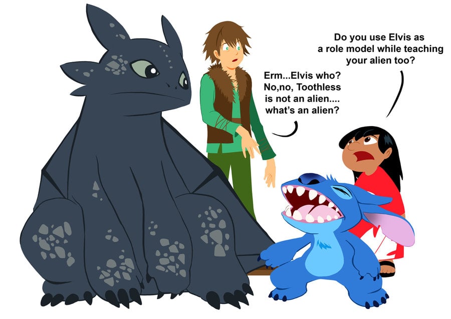Toothless meets Stitch by Sapphire1010 on
