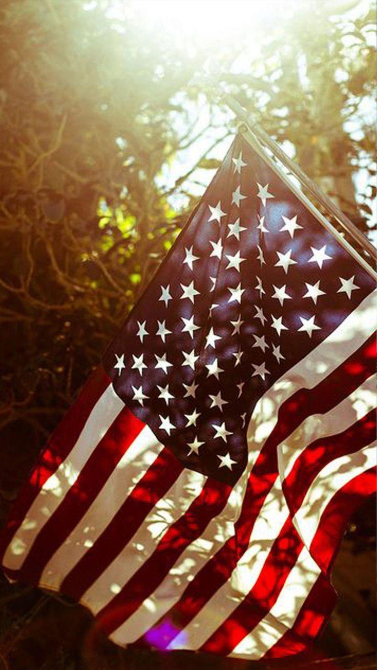 American Usa Flag Sunray 4k Ultra HD Mobile Wallpaper