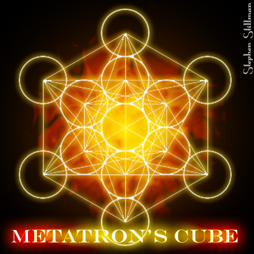 Sacred Geometry Metatrons Cube By Tetrachromaticart