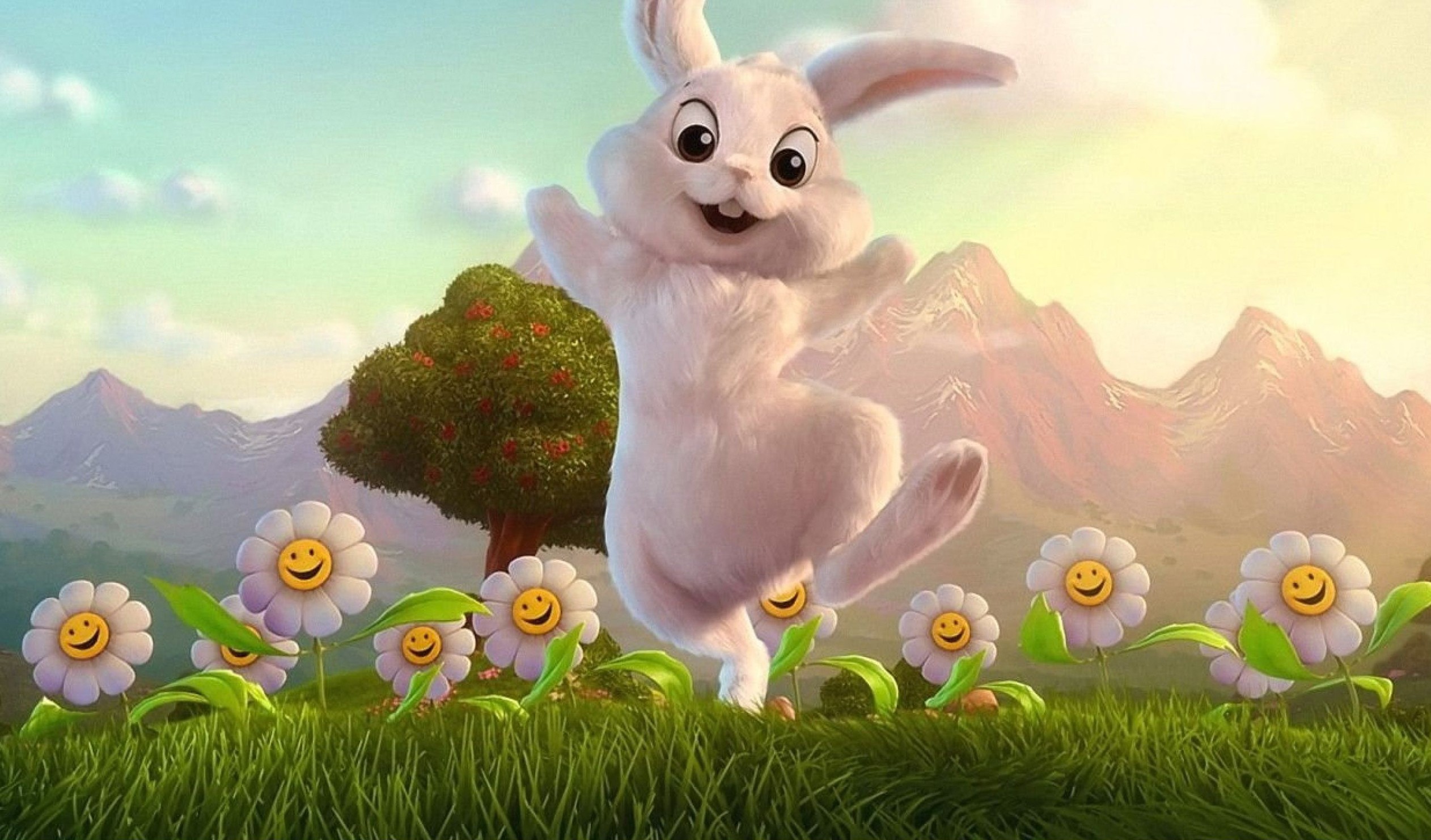 Happy Easter Bunny Desktop Wallpaper New HD