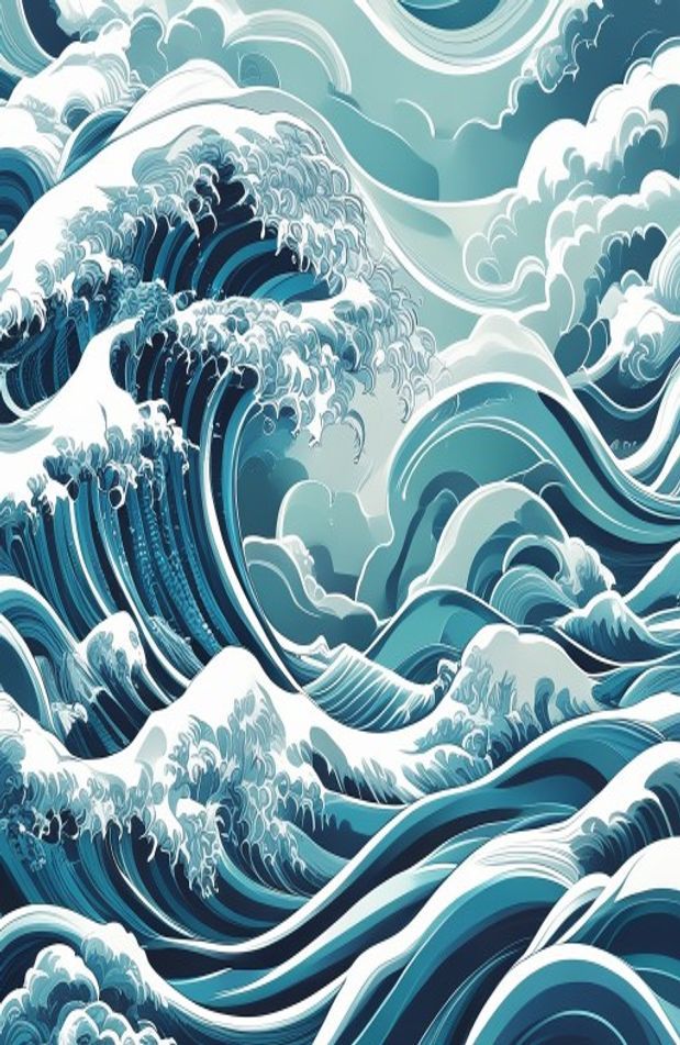 Japanese Wave Wallpaper