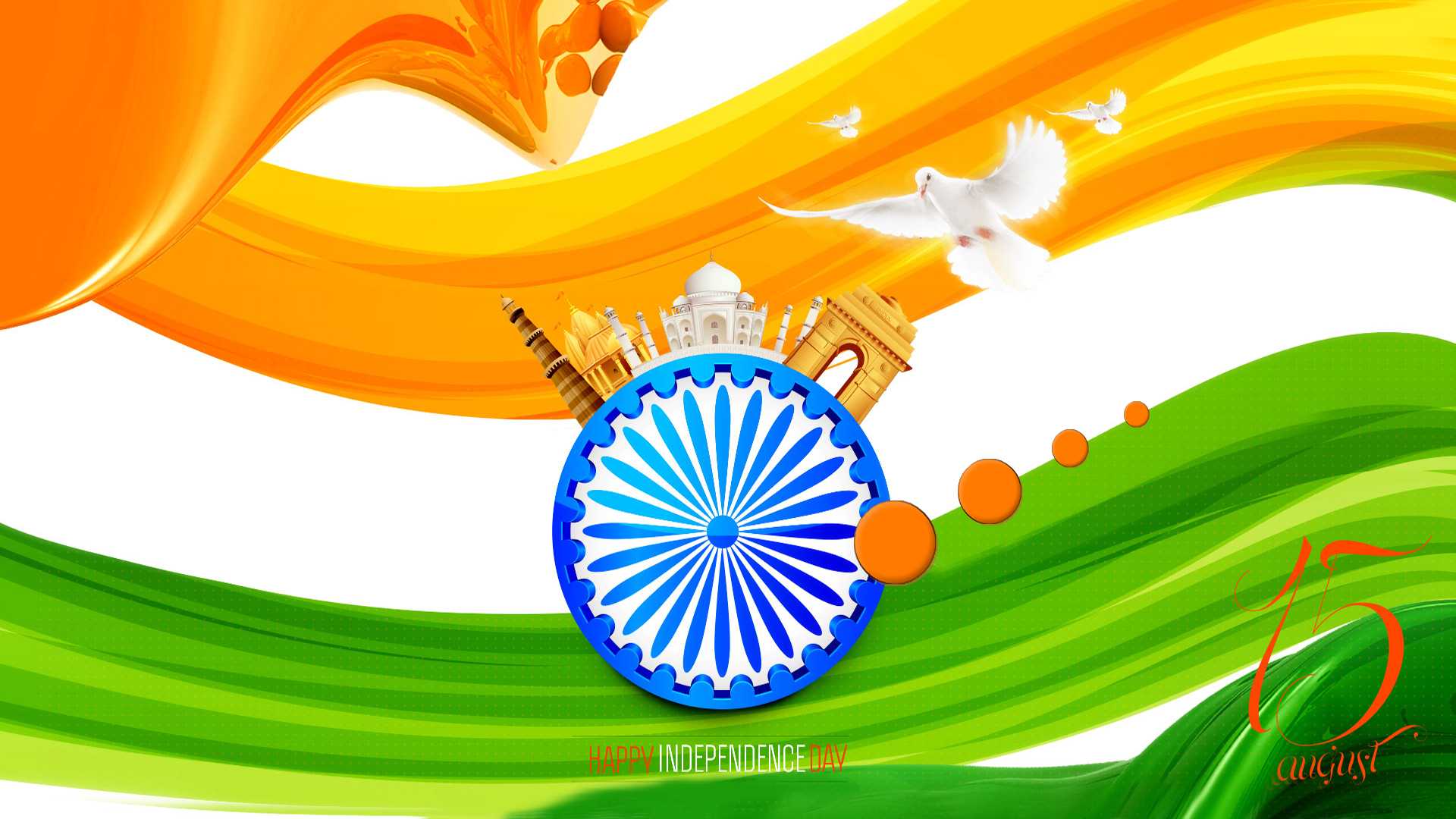 Indian National Flag Wallpaper 3d For