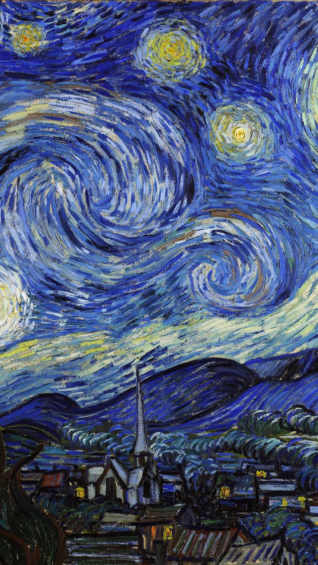 Apple iPhone Wallpaper Android Starry Night Van Gogh