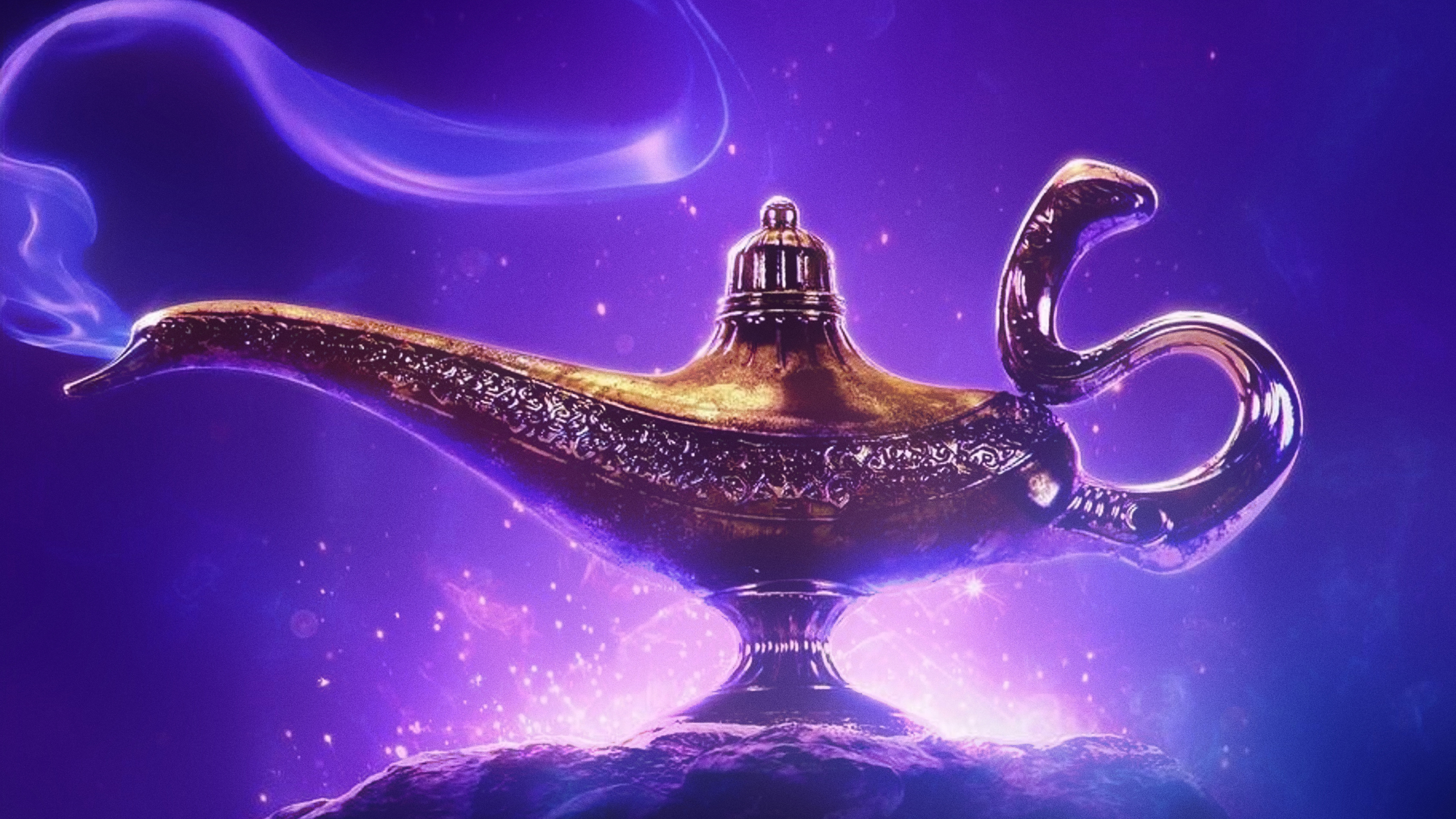 HD Wallpaper Of The Magic Lamp From The 2019 Aladdin Movie PaperPull