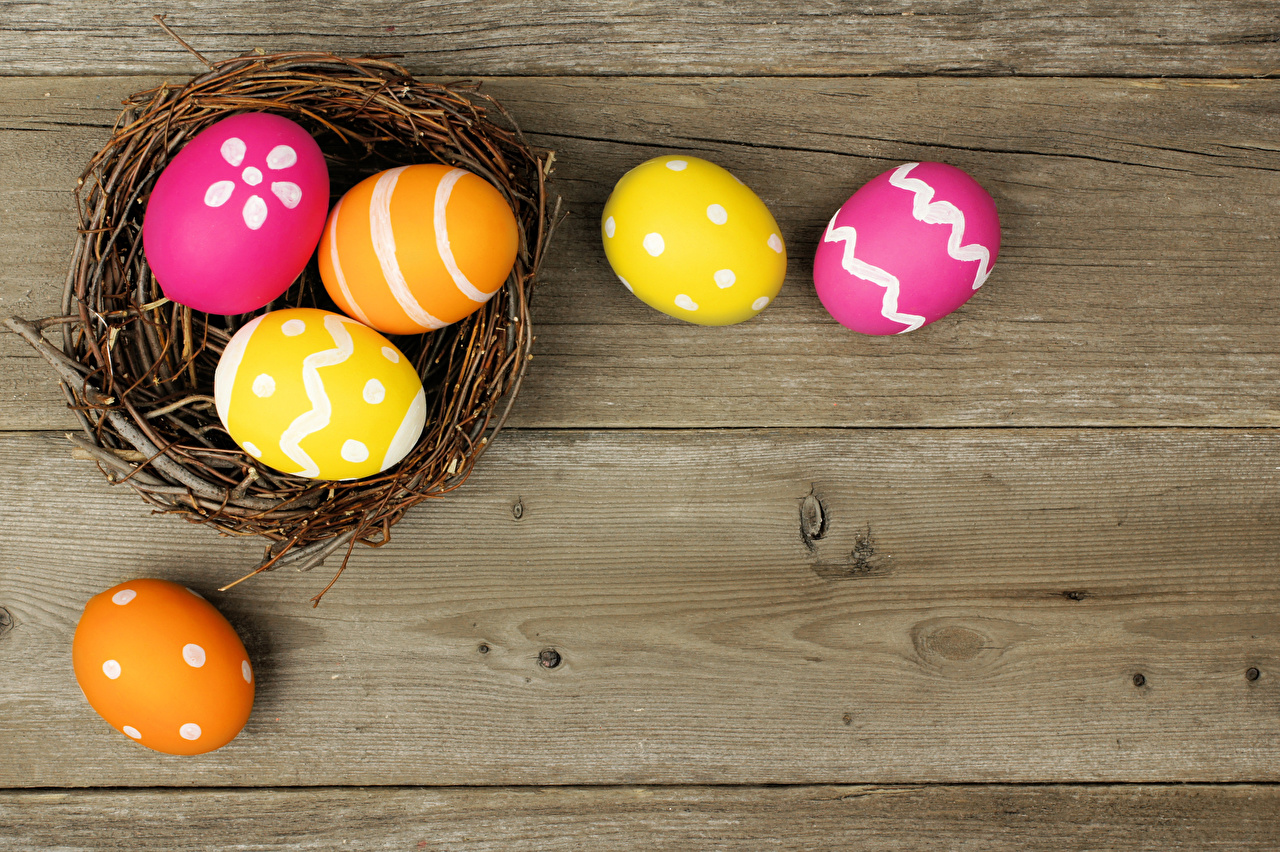 Desktop Wallpaper Easter Eggs Nest Holidays Boards