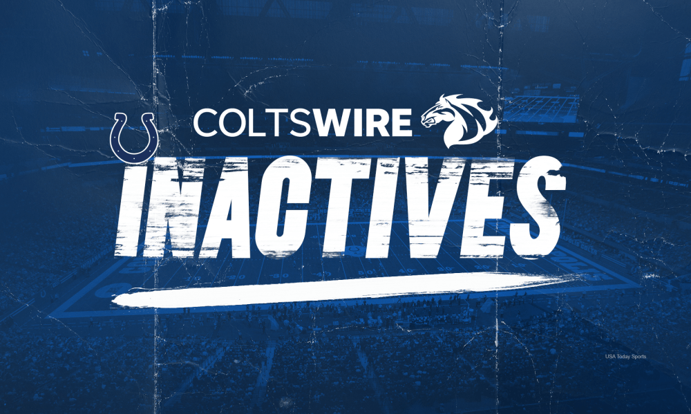 Indianapolis Colts Vs Tampa Bay Buccaneers Inactive Players Week
