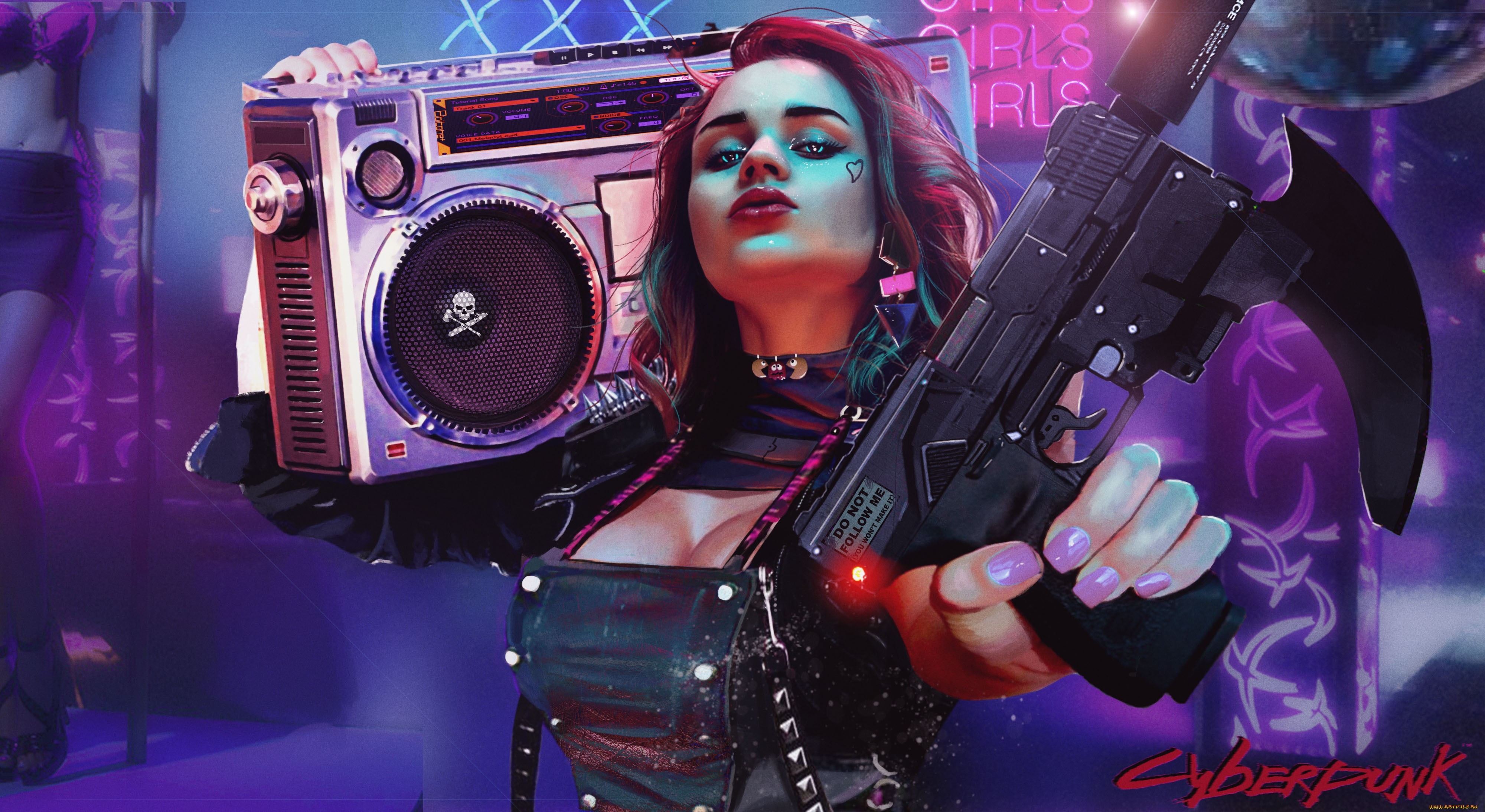 Cyberpunk Girl Artwork 4k Wallpaper Hd Artist Image Photos