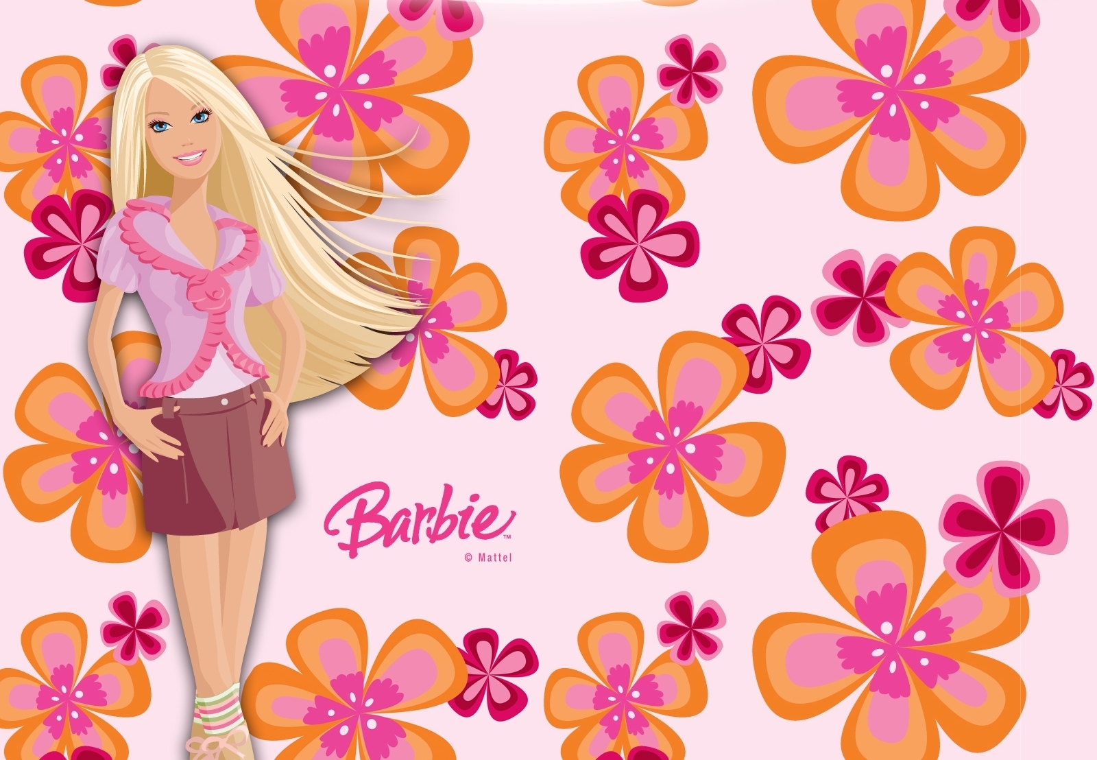 Sisters Pets And Friends Image Barbie Flower Wallpaper HD