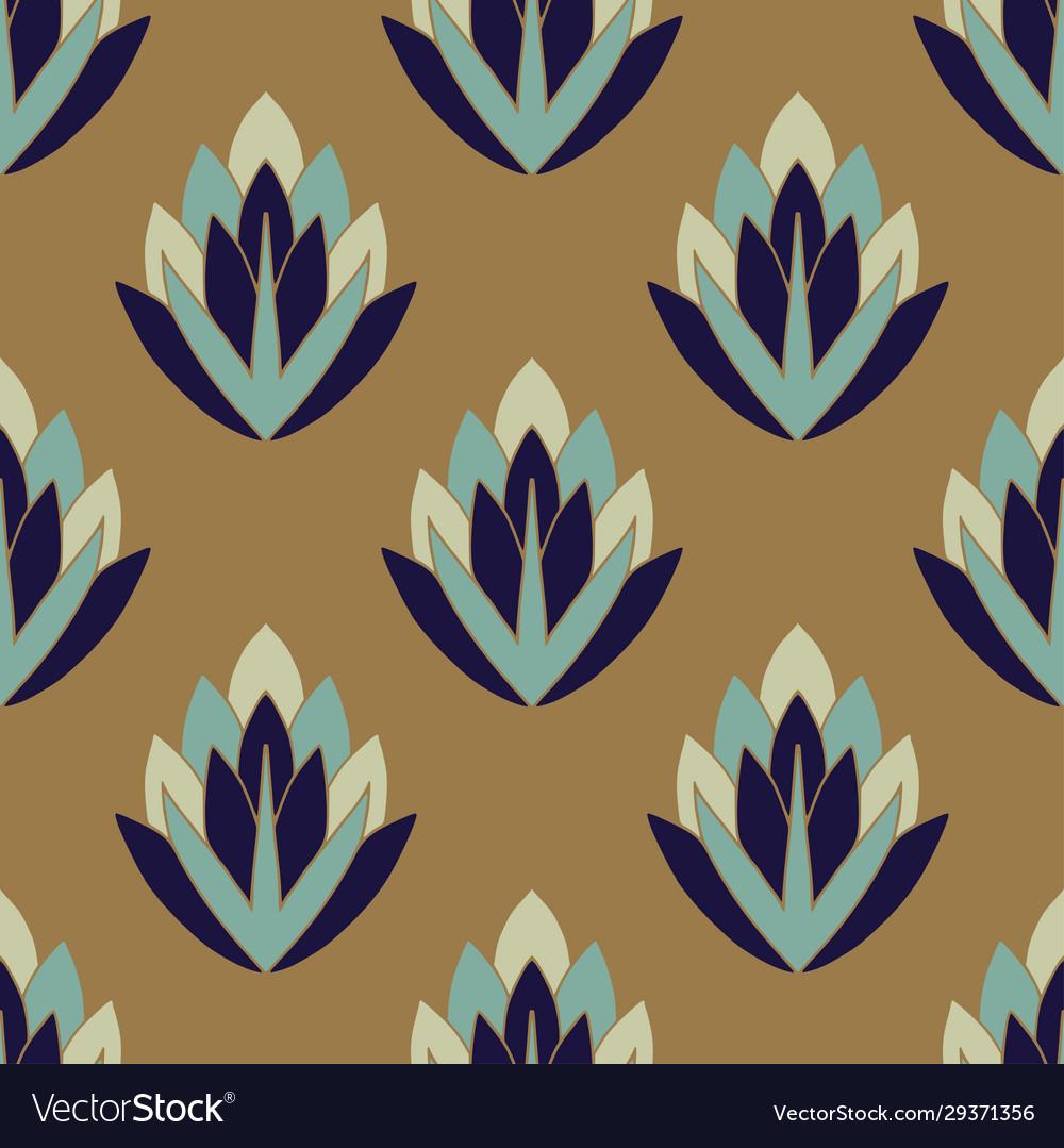 Art Deco Pattern Bohemian Wallpaper Design Vector Image