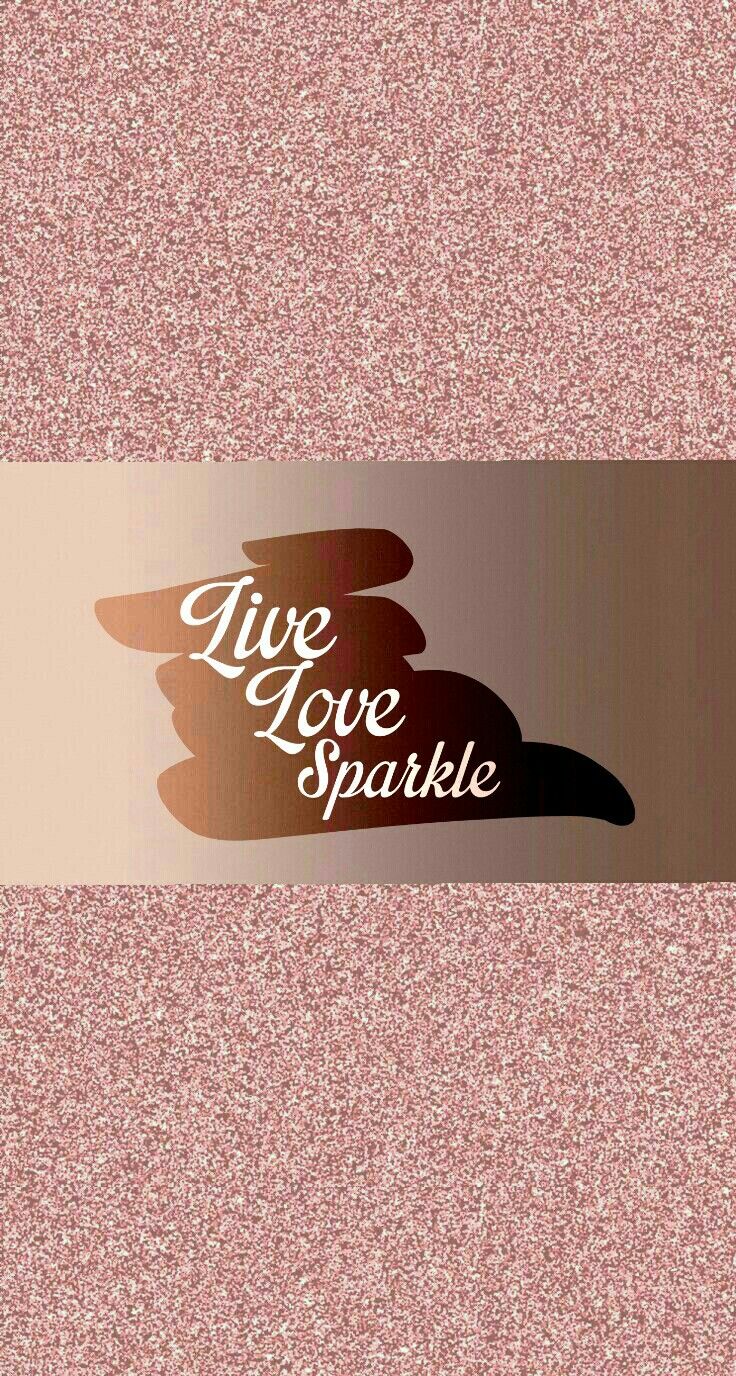 Rose gold glitter wallpaper Live Love Sparkle wallpapers in