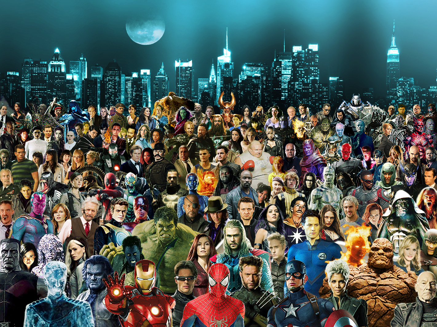 Marvel Characters In One Wallpaper