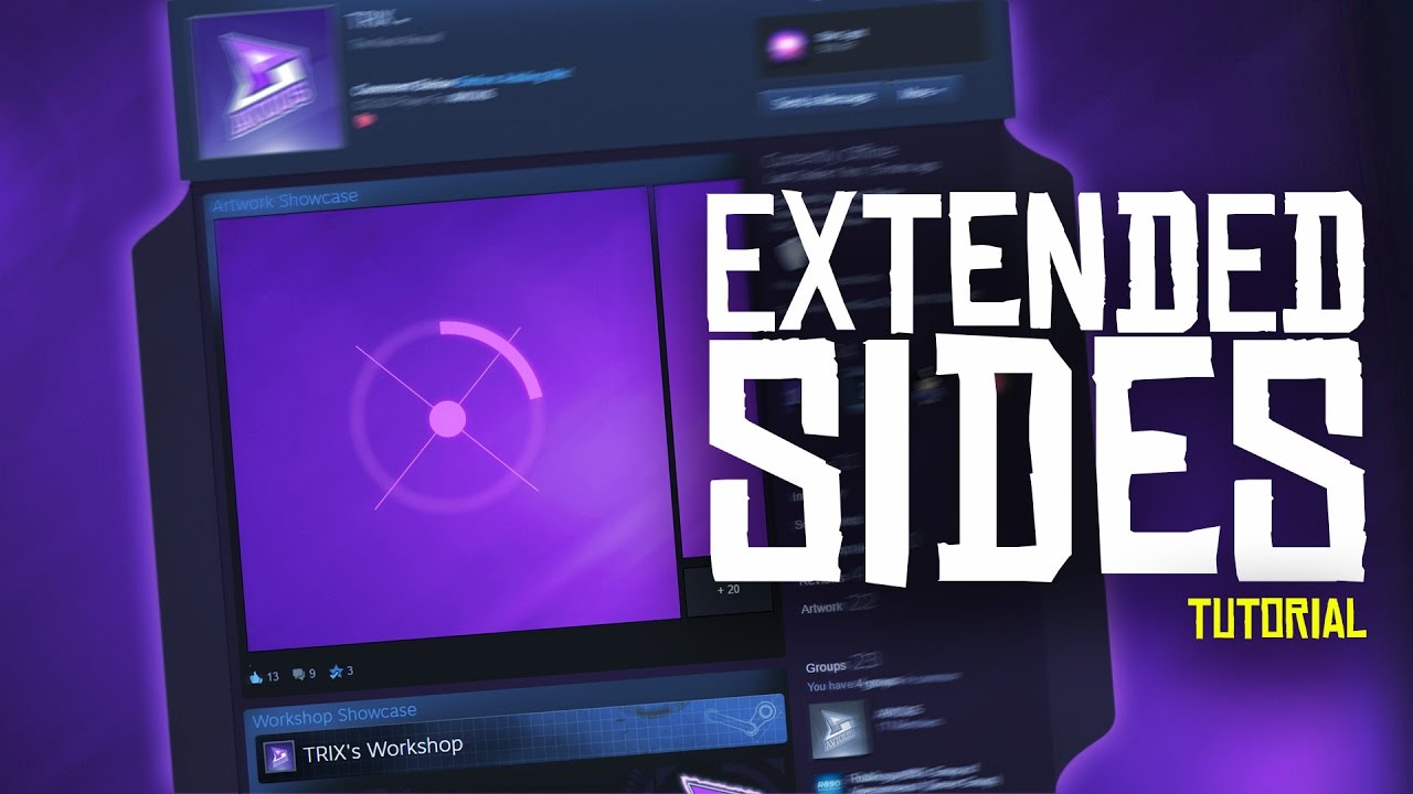 Wide Extended Steam Profile Sides Tutorial Zup Background
