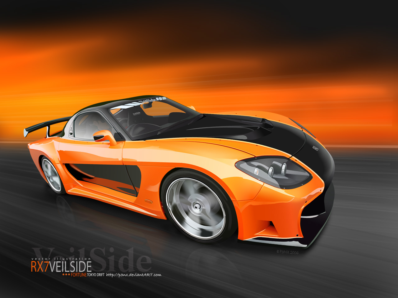 Veilside Fortune Rx7 Wallpaper By P3nx