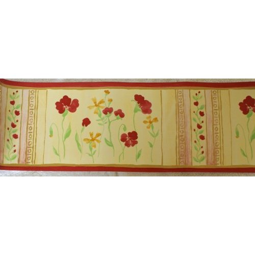 Click For Larger Of Fleur Red Poppy 5m Roll Self Adhesive Wall