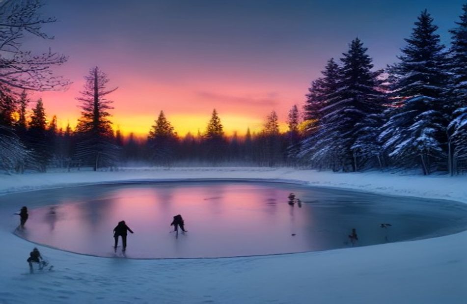 Pond Hockey Wallpaper
