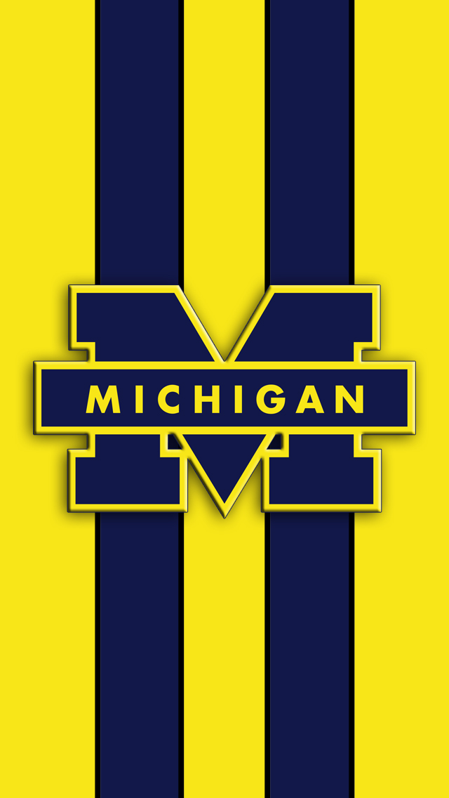 Michigan Wolverines Logo iPhone 5 Wallpaper 640x1136 640x1136