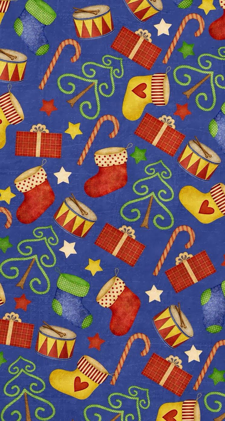 Christmas Gifts Pattern Wallpaper iPhone