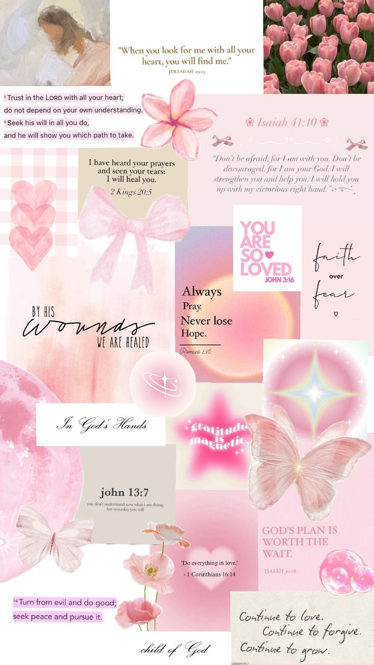 Pink Aesthetic Christian Wallpaper