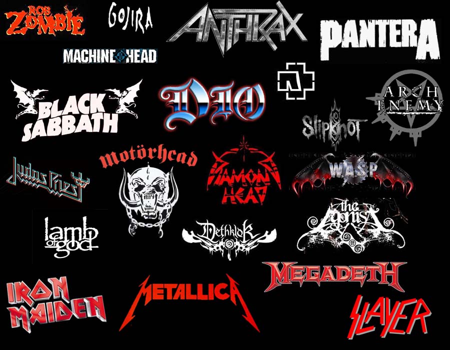 Metalheads headbangers a members of heavy metal subculture