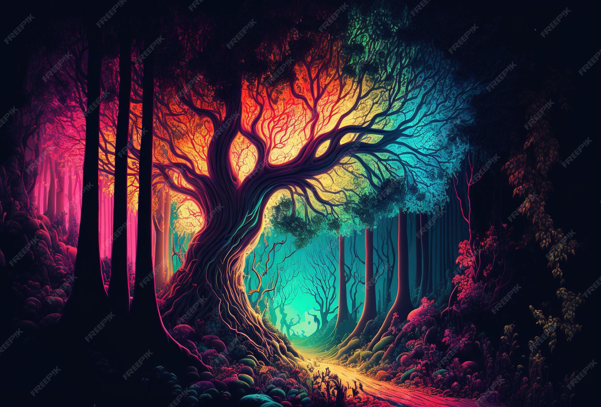 Dark Psychedelic Wallpaper