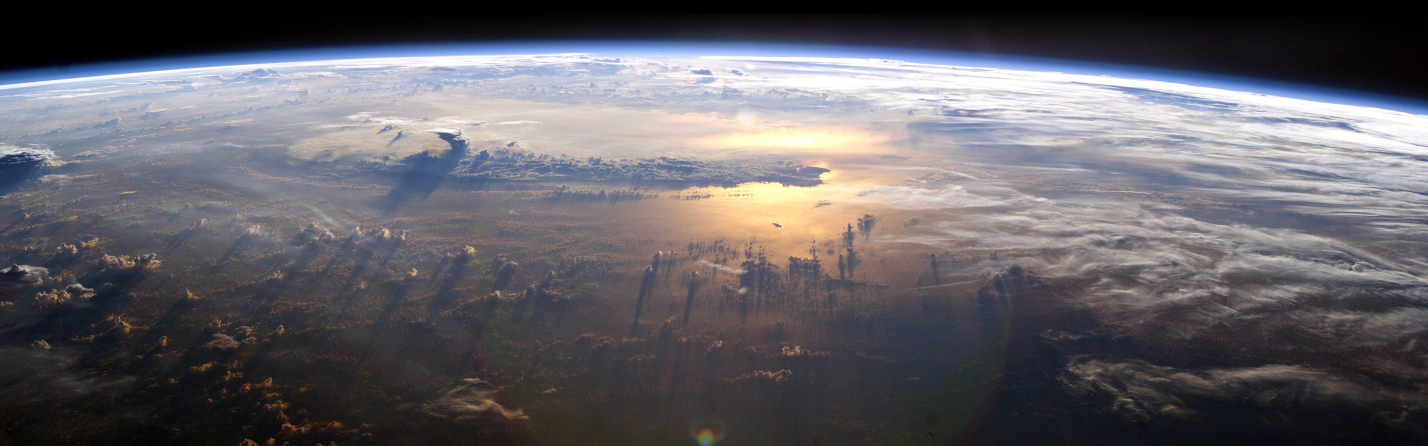 Earth From Space Dual Monitor Wallpaper