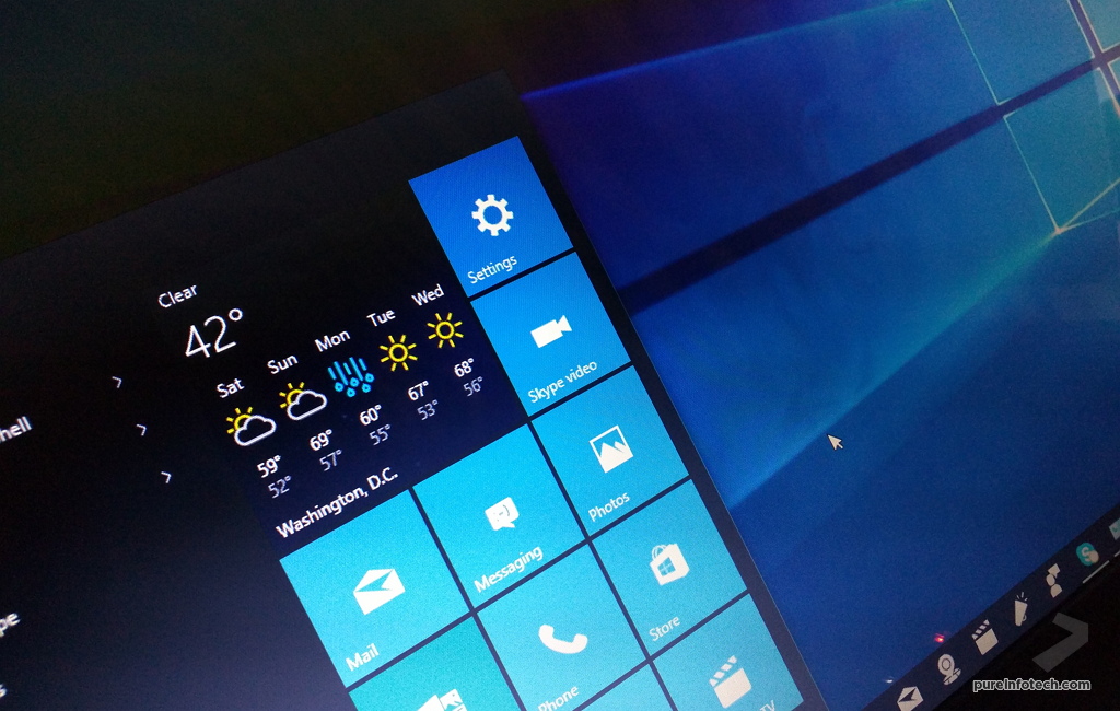 Windows Start Menu With Default Apps