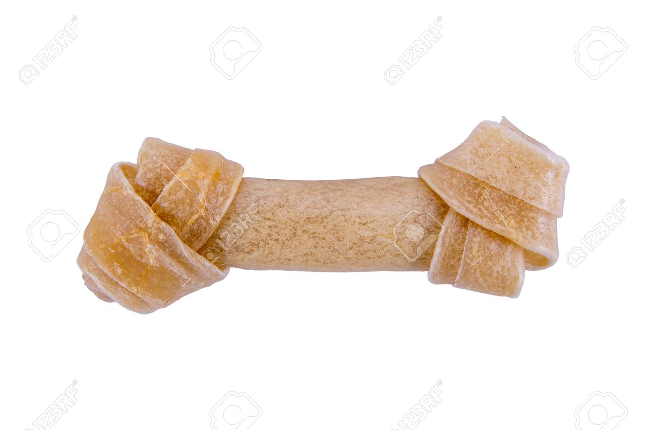 Free download Dog Bone Rawhide Isolated On White Background Stock Photo
