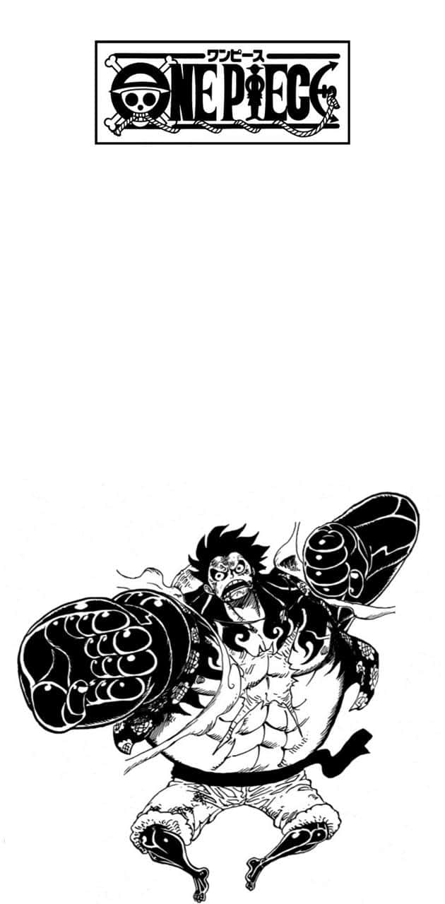 Luffy Black And White Wallpaper