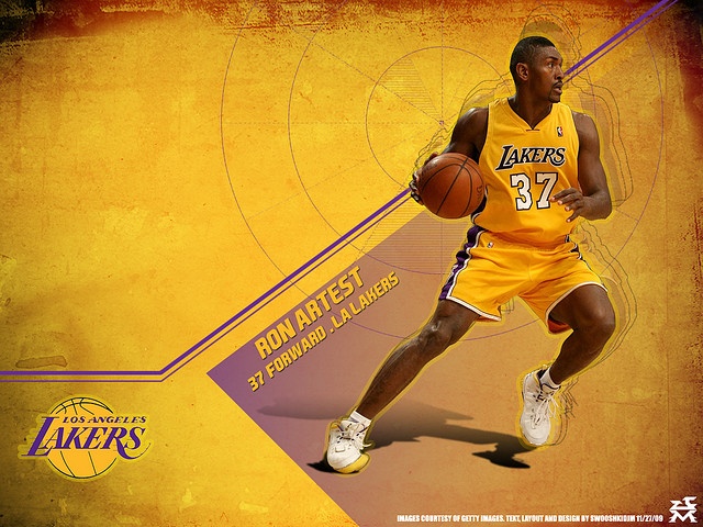Los Angeles Lakers Desktop Wallpaper X Metta World Peace