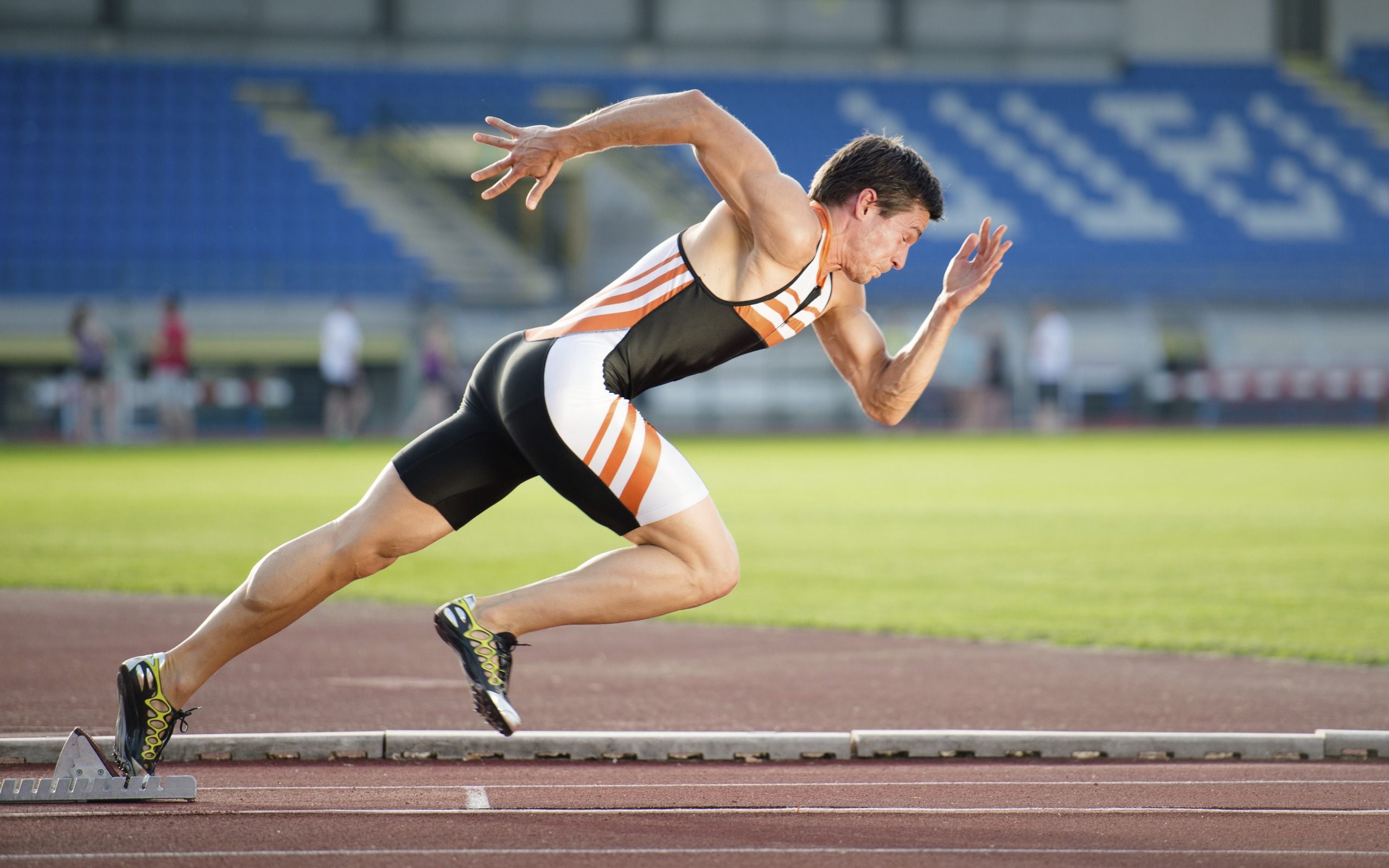 Sprinter Game Athlete Running Man Wallpaper For Desktop
