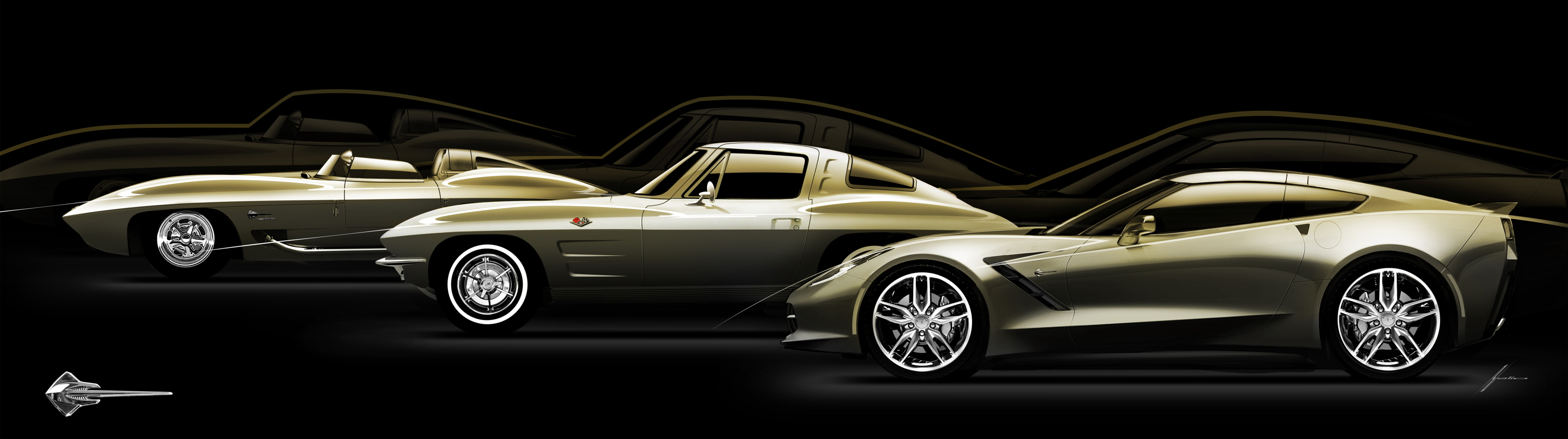 Concept Corvette Sting Ray Stingray HD Wallpaper