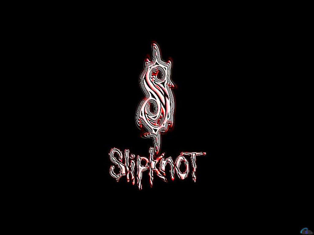 Wallpaper Black Slipknot Logo