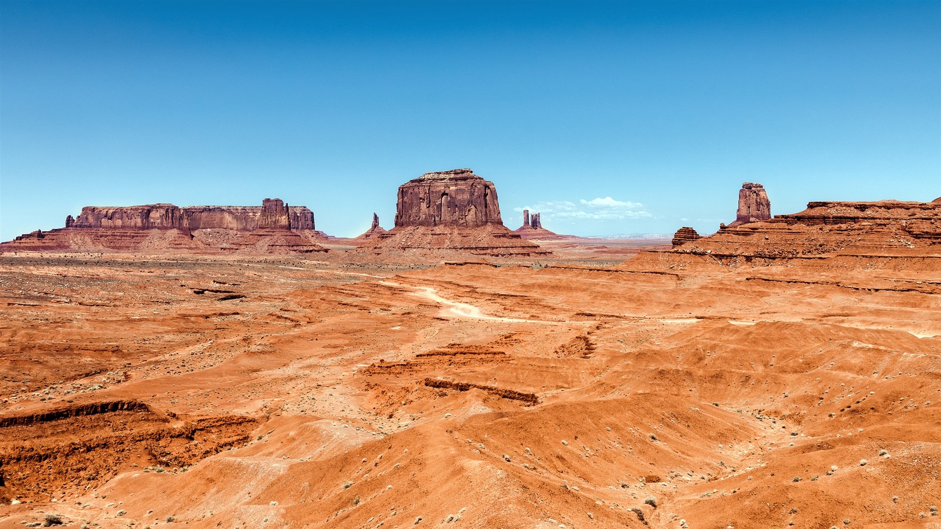 Valley desert rocks Utah Arizona USA Wallpaper Desktop Wallpapers 1920x1080