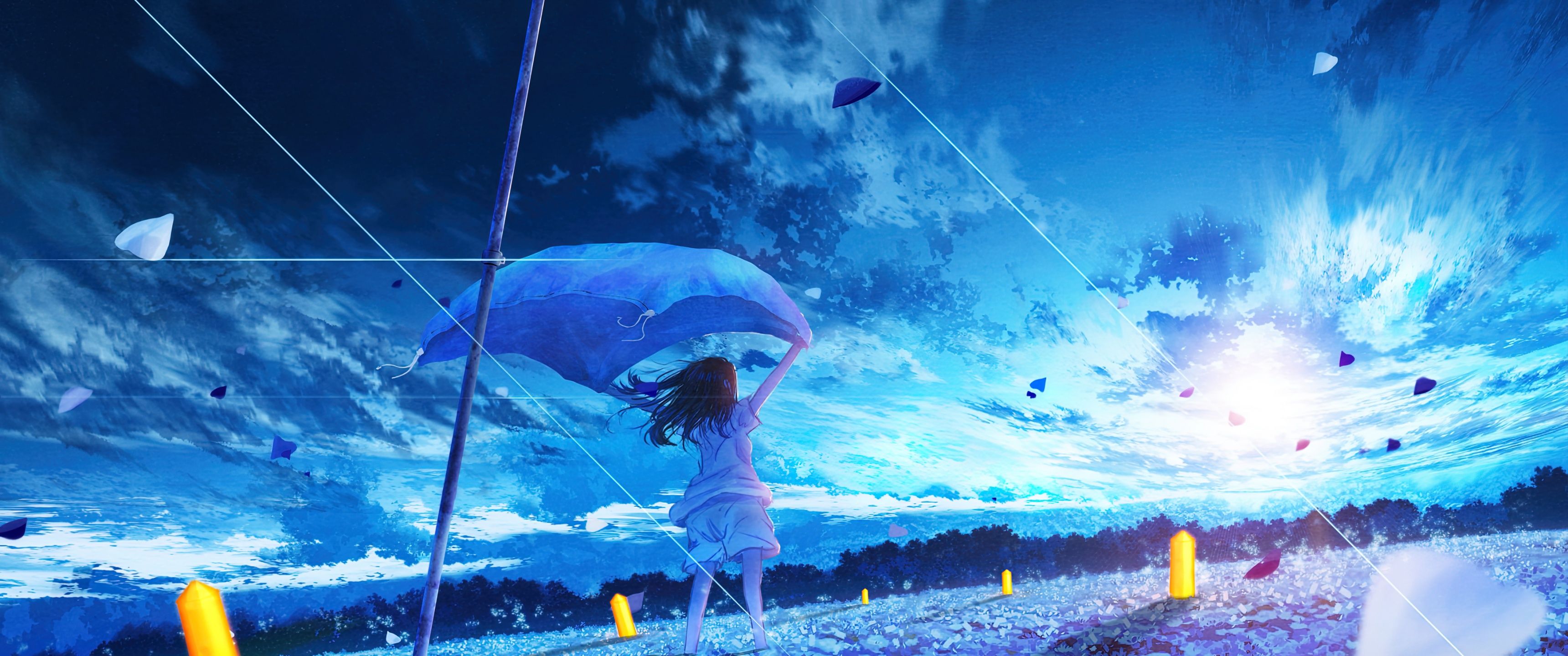 Blue Anime Aesthetic Wallpaper