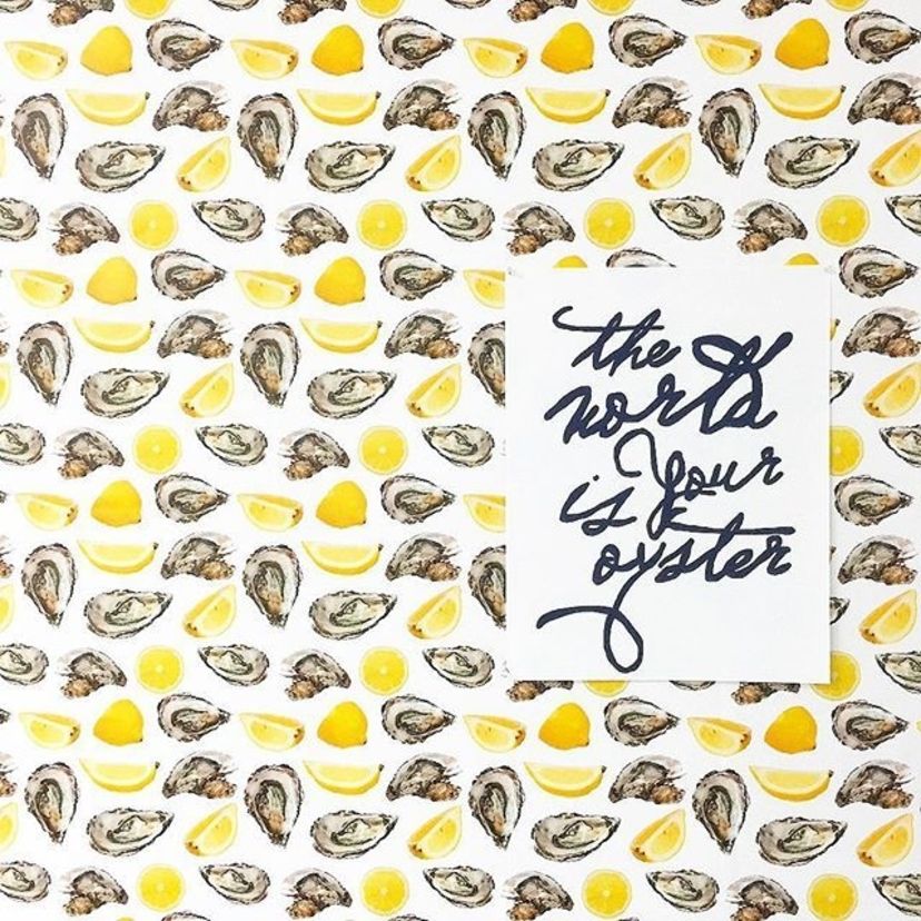 The World Is Your Oyster Wallpaper Print