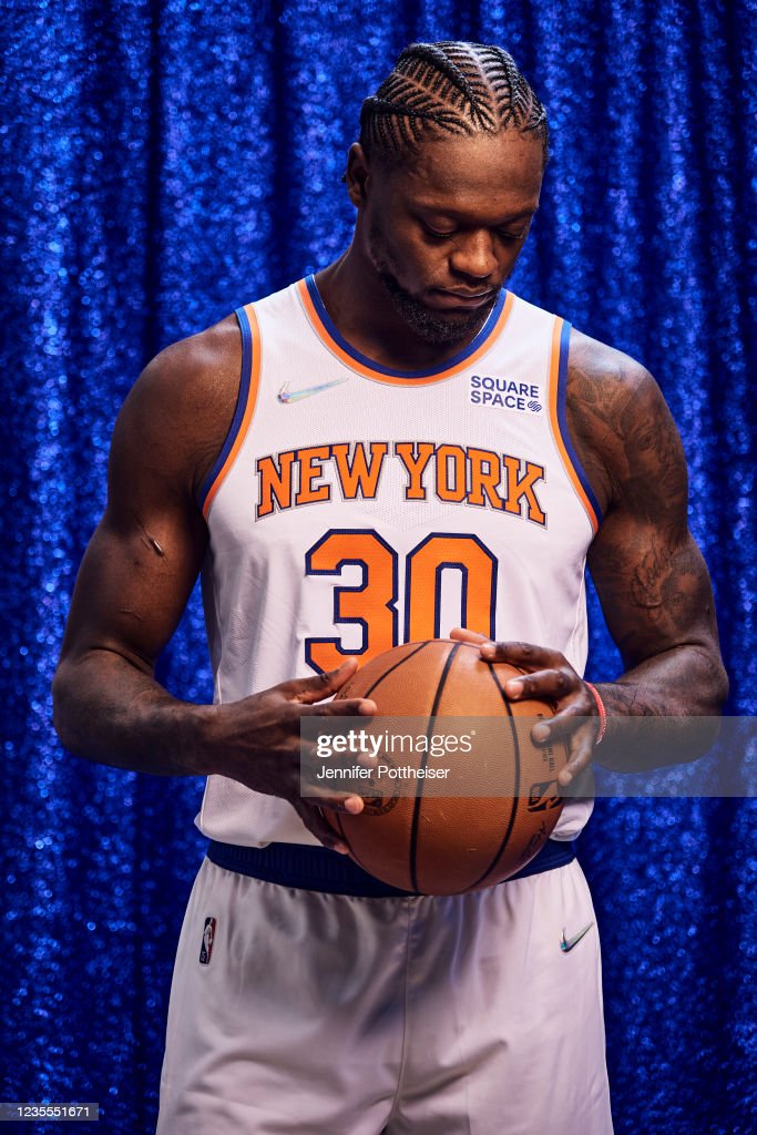 Julius Randle Of The New York Knicks Poses For A Portrait During