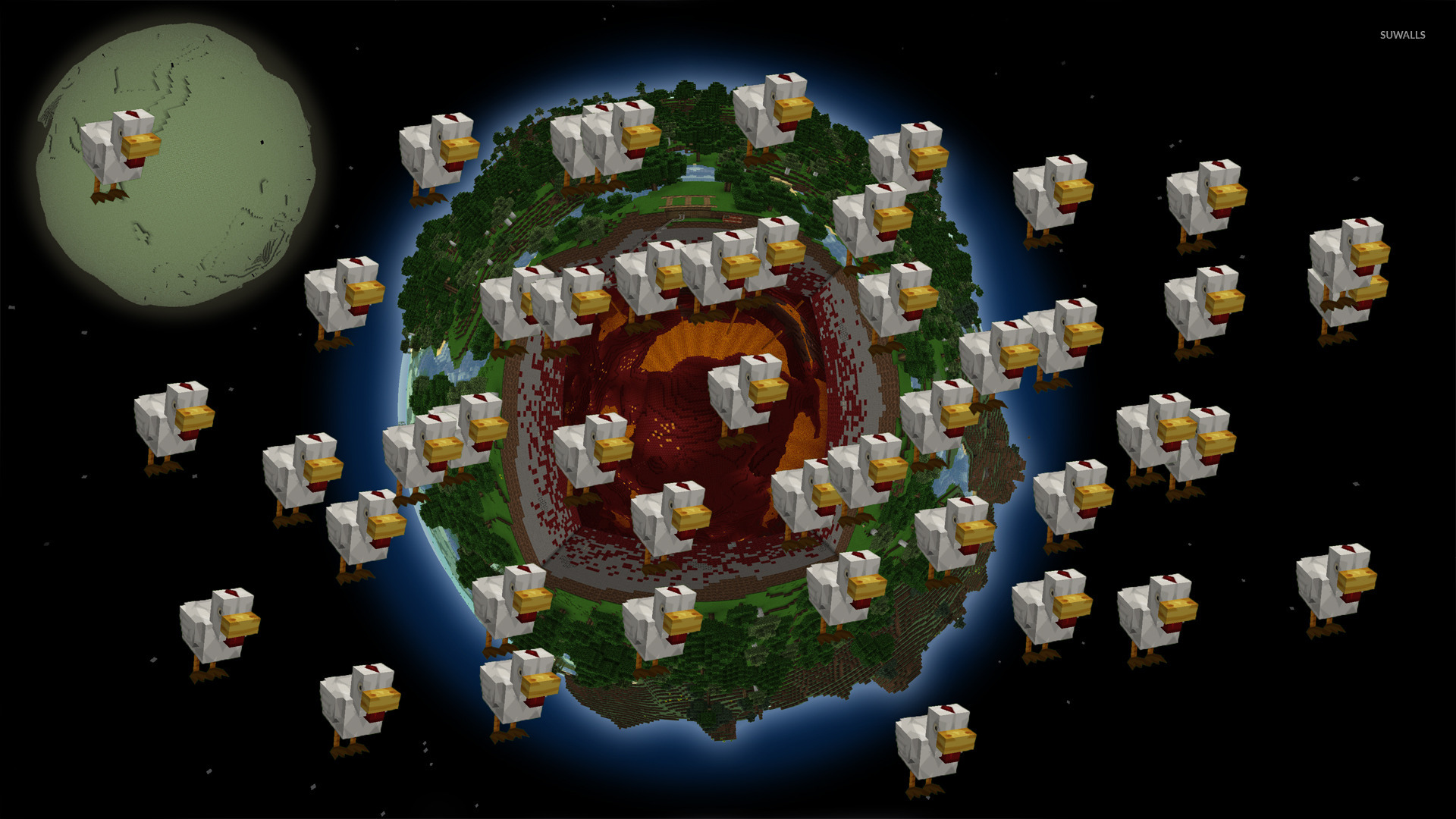 Minecraft World Wallpaper Game