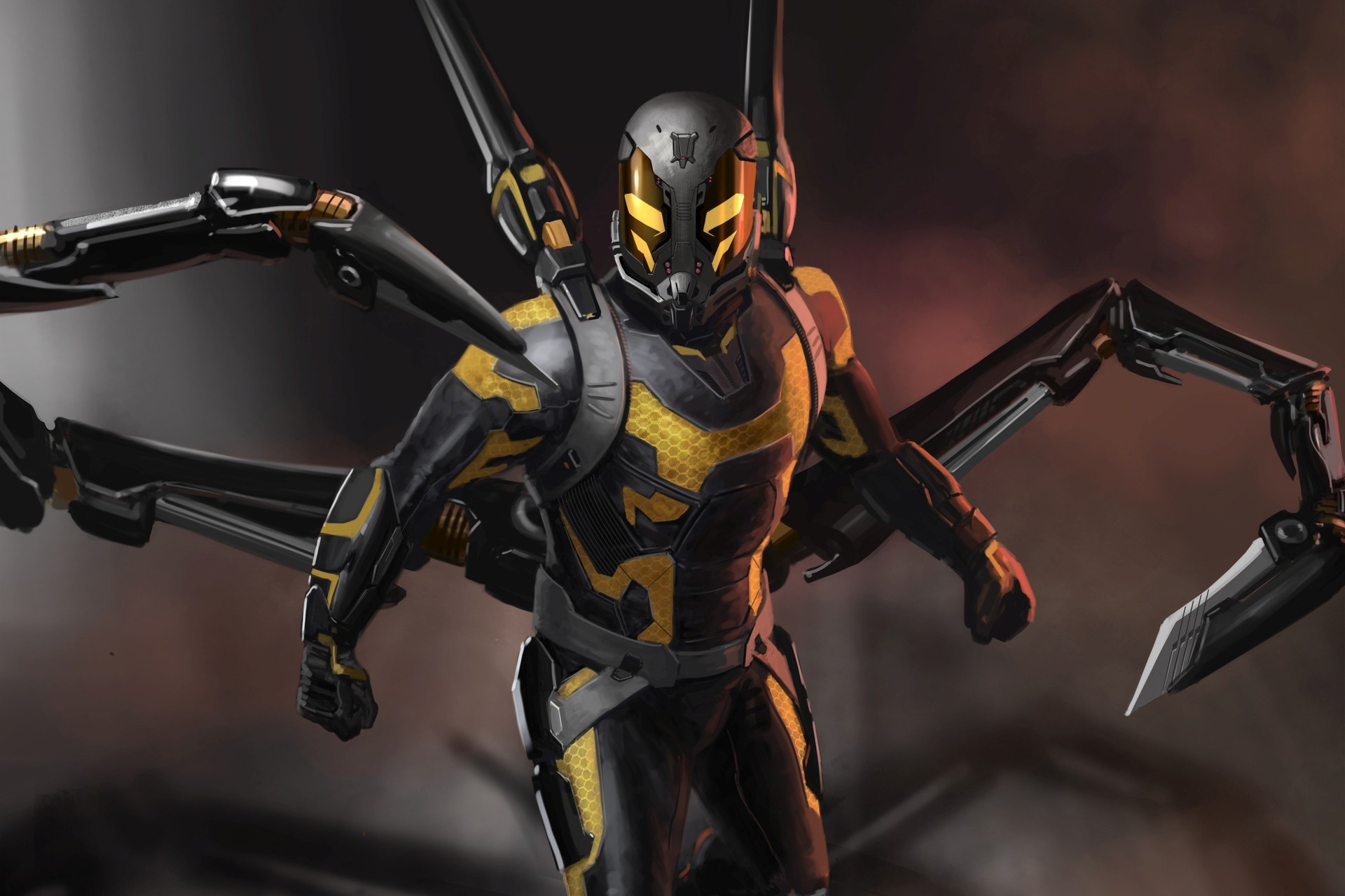 Yellowjacket Ant Man Movies Ics Marvel Artwork