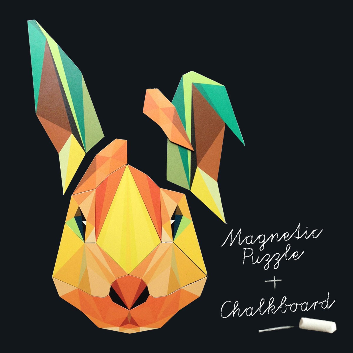 Mag Puzzle Rabbit Chalkboard Wallpaper Groovy Mags