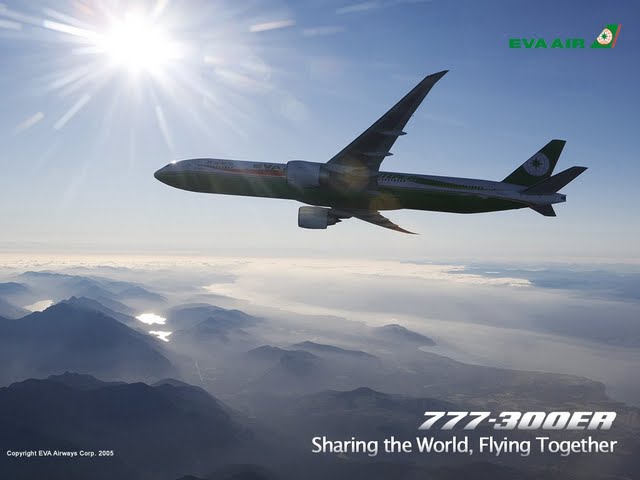 Wallpaper Eva Air Boeing 300er Aircraft