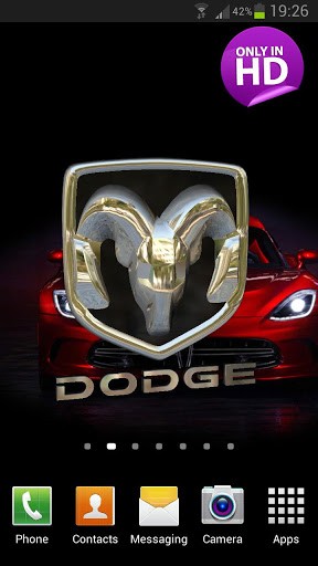 Bigger 3d Dodge Logo Live Wallpaper For Android Screenshot