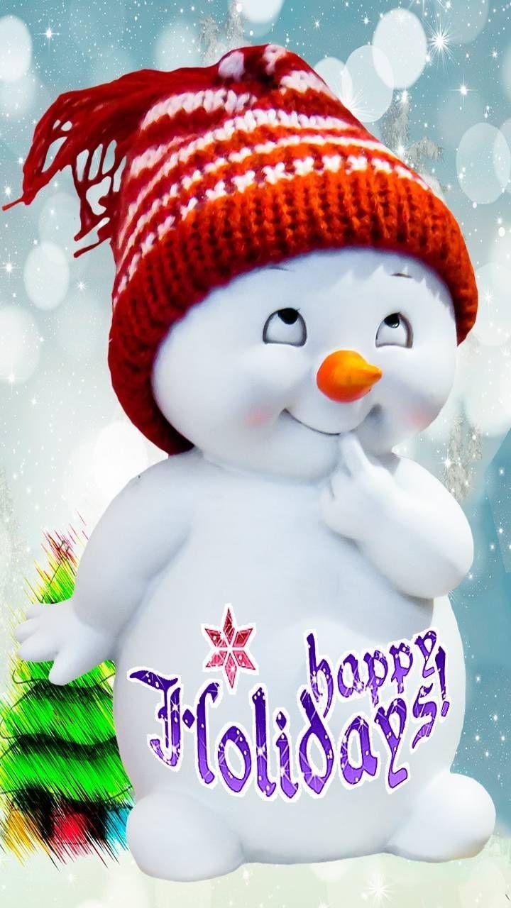 Happy Winter Holidays Merry Christmas Wallpaper Holiday