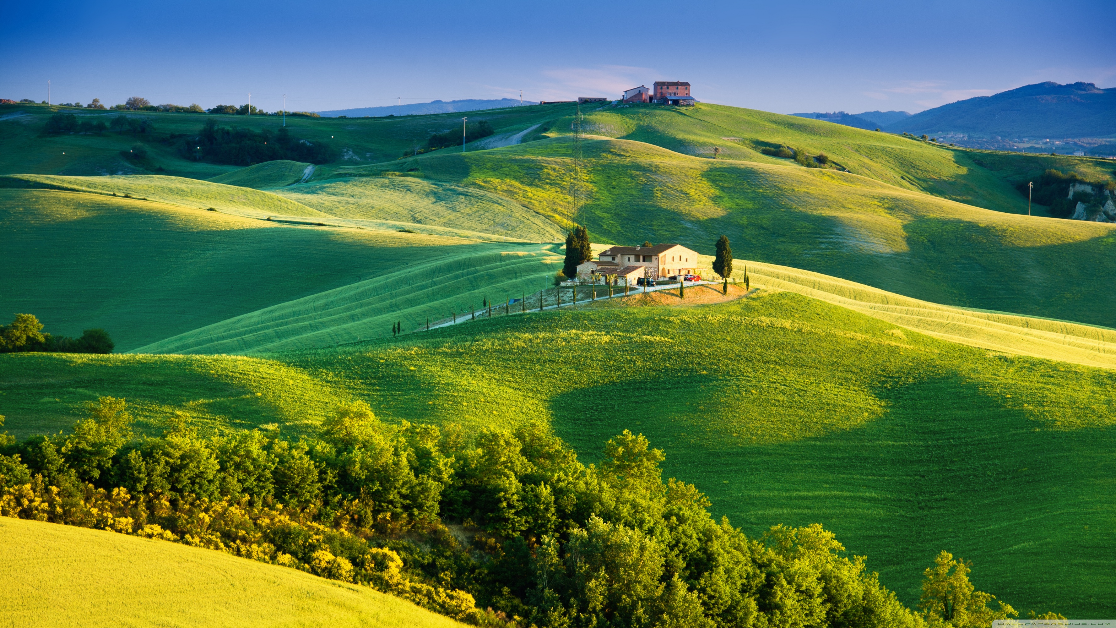 Beautiful Tuscany Landscape 4k HD Desktop Wallpaper For
