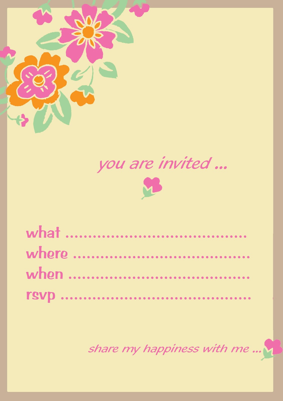 Cute Invitation Cards Without Which You Just Can T Think About A