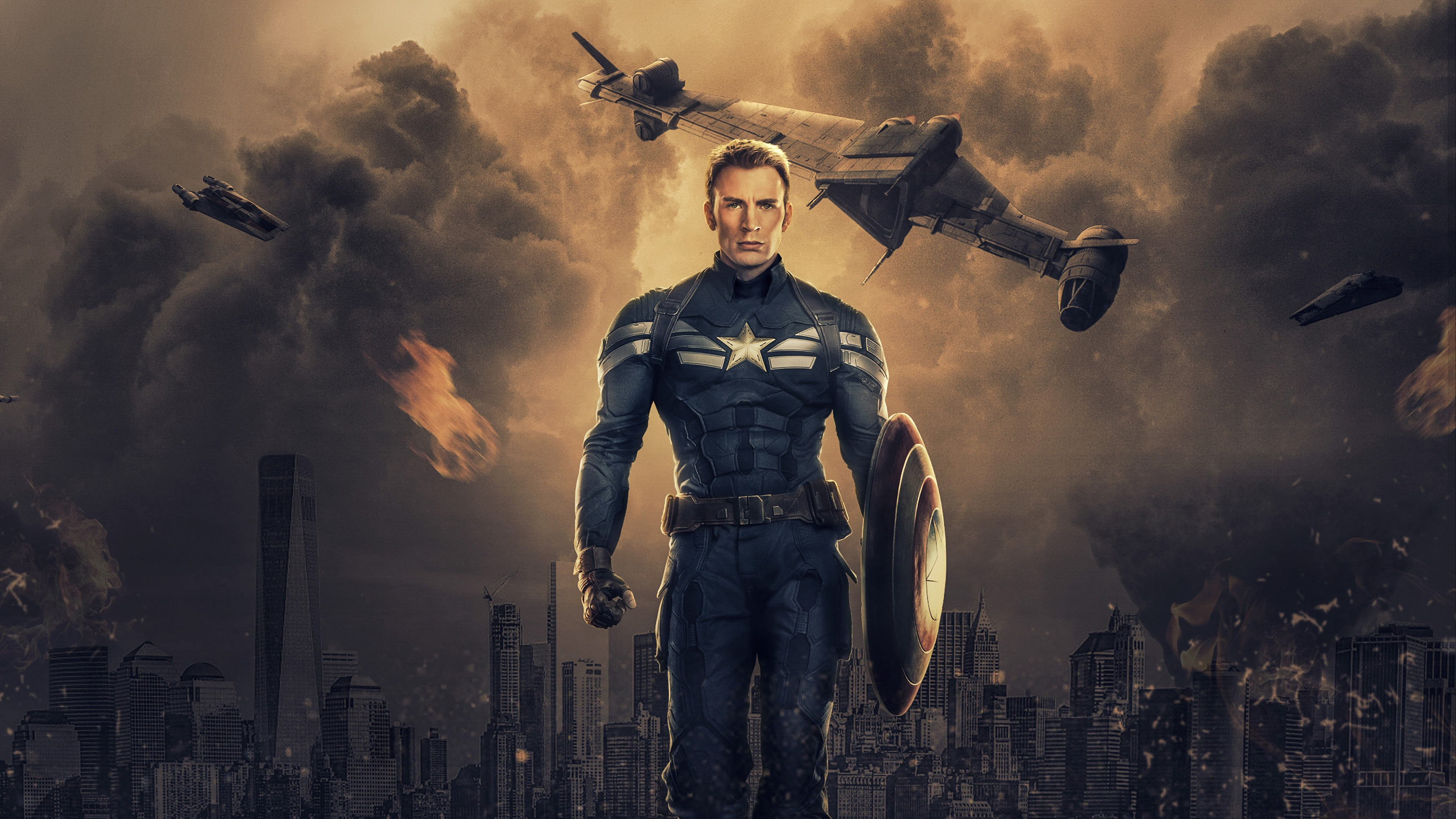 Captain America 4k Wallpaper HD Superheroes