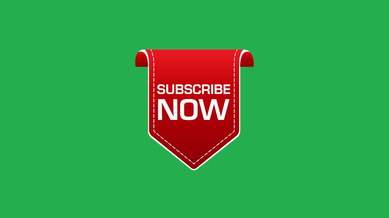 Green Background Subscribe Logo Video