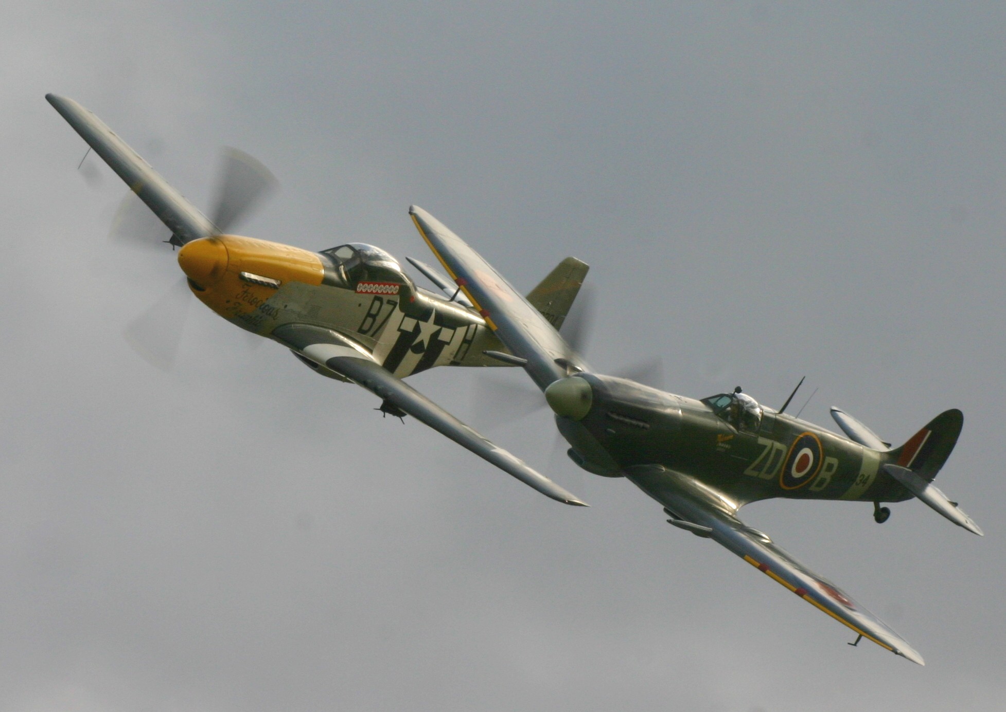 P51 Frankie And Spitfire Mh434 By Sceptre63
