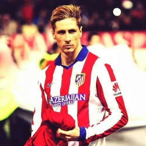Fernando Torres During The Match Vs Barcelona In