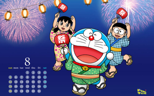 Kalender Doraemon Untuk Contoh Wallpaper