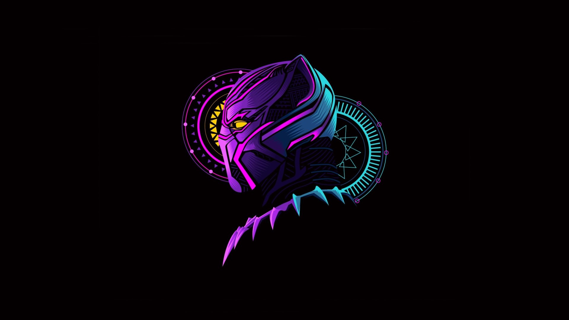 Black Panther Minimalist Comic HD Wallpaper By